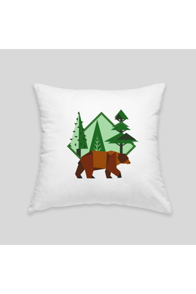Brown bear cushion